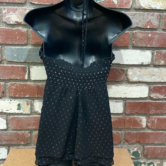 Show Me Your Mumu halter shiton Goldie dot top size small New - Picture 3 of 4